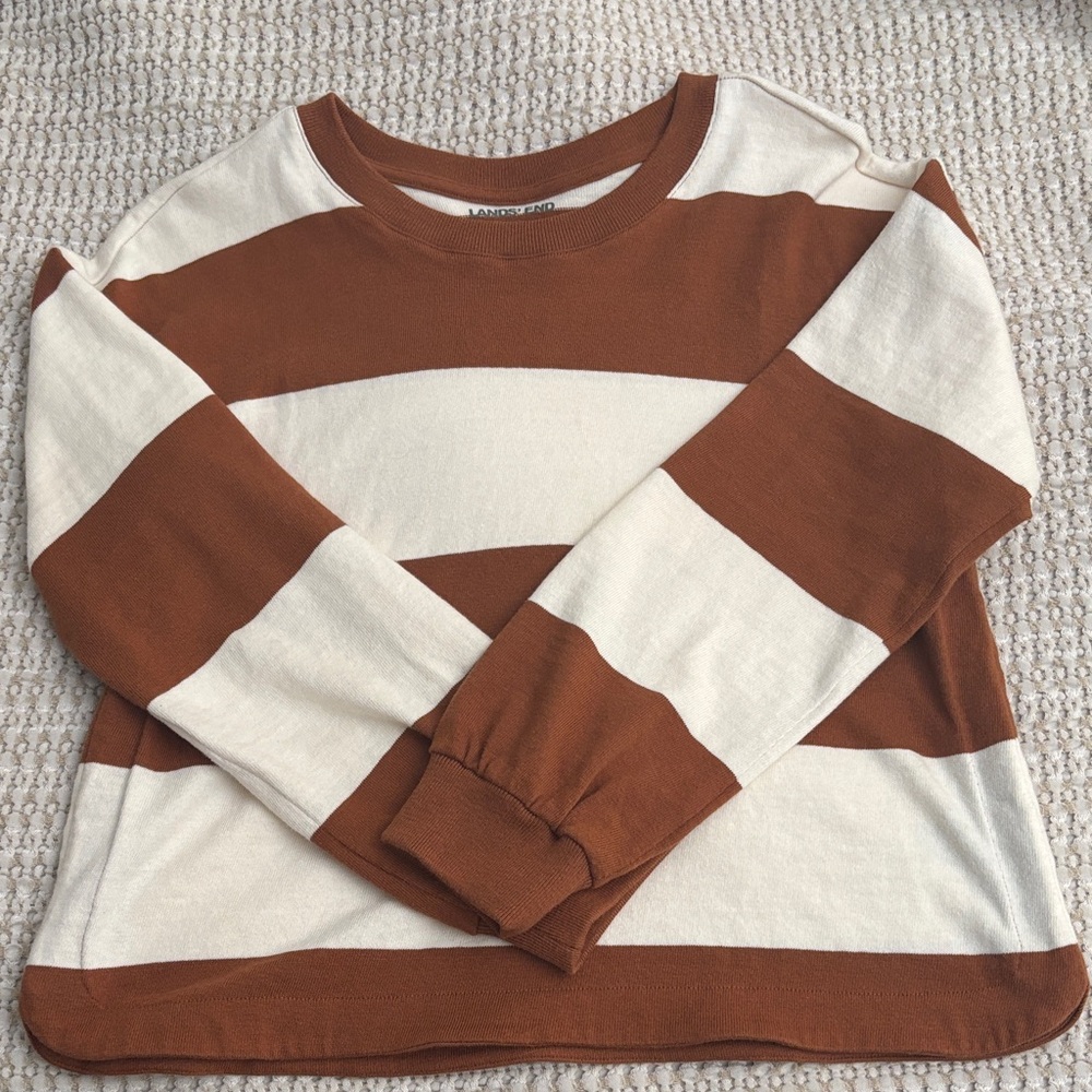 Land’s End Rugby Stripe Long Sleeve Tee